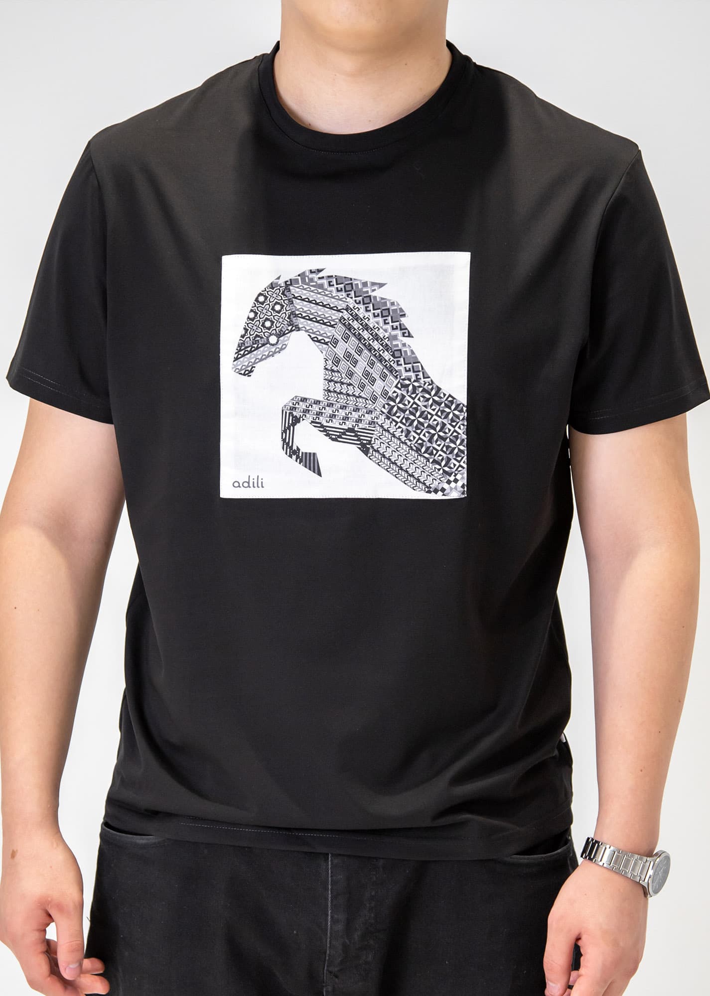 Футболка мужская черная М.2120