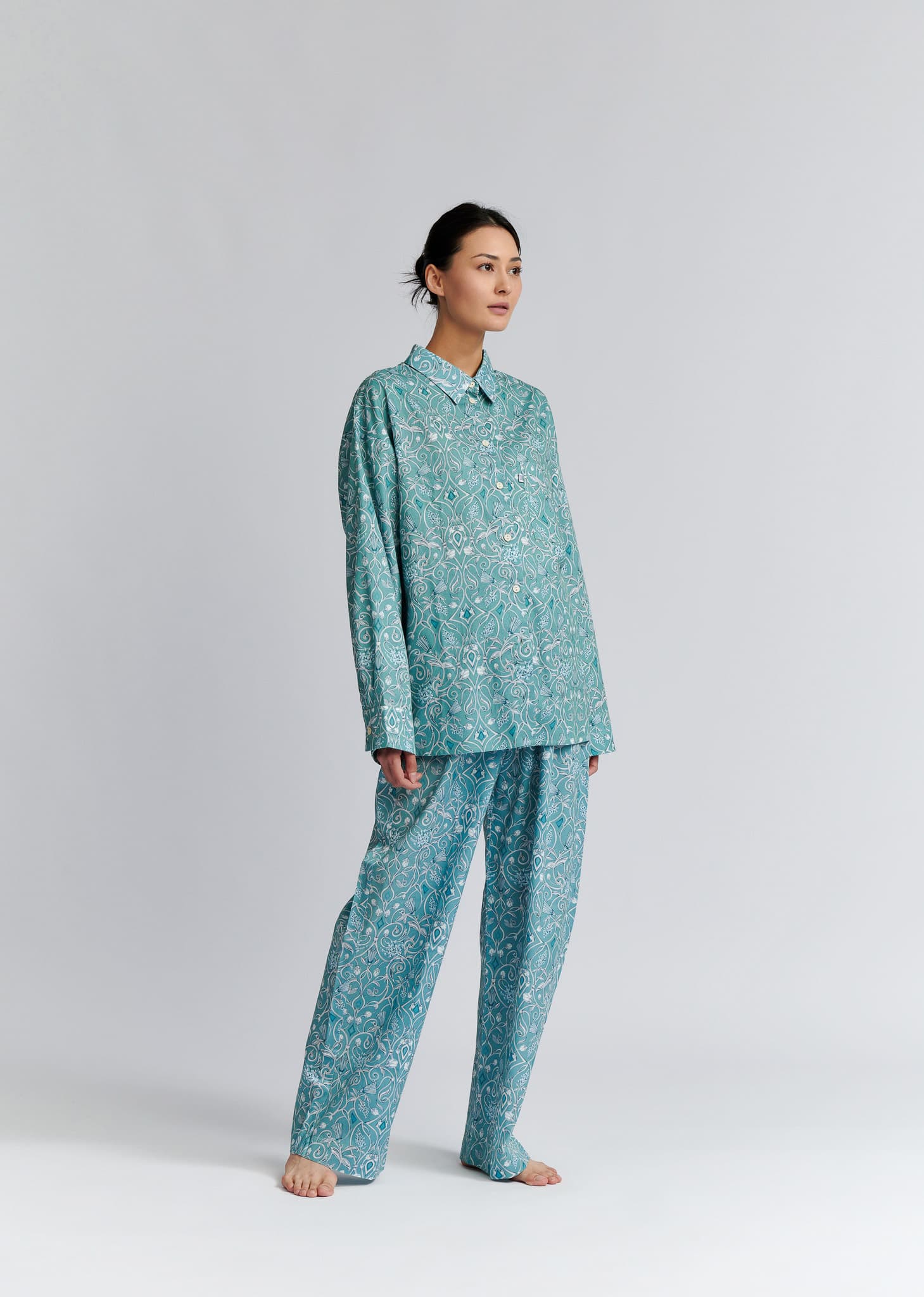 Пижама (брюки+рубашка), м.2235, принт 222-03