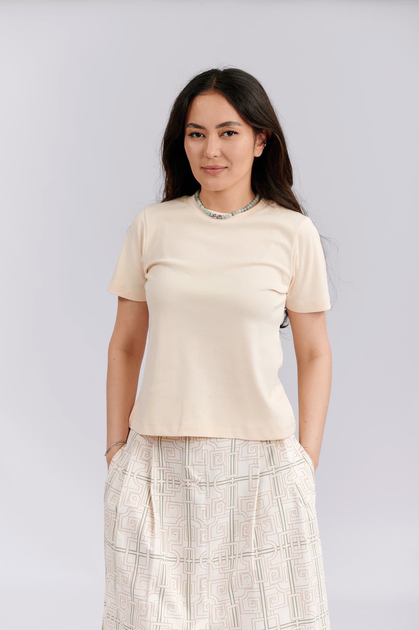 Футболка трикотажная 2526, айвори