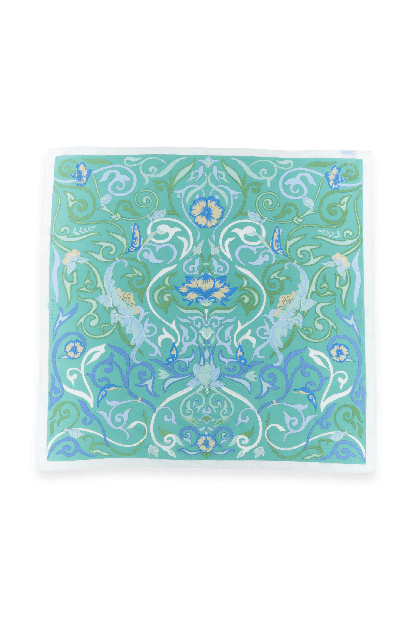 Платок шелк-хлопок 100х100 (принт 240-01)