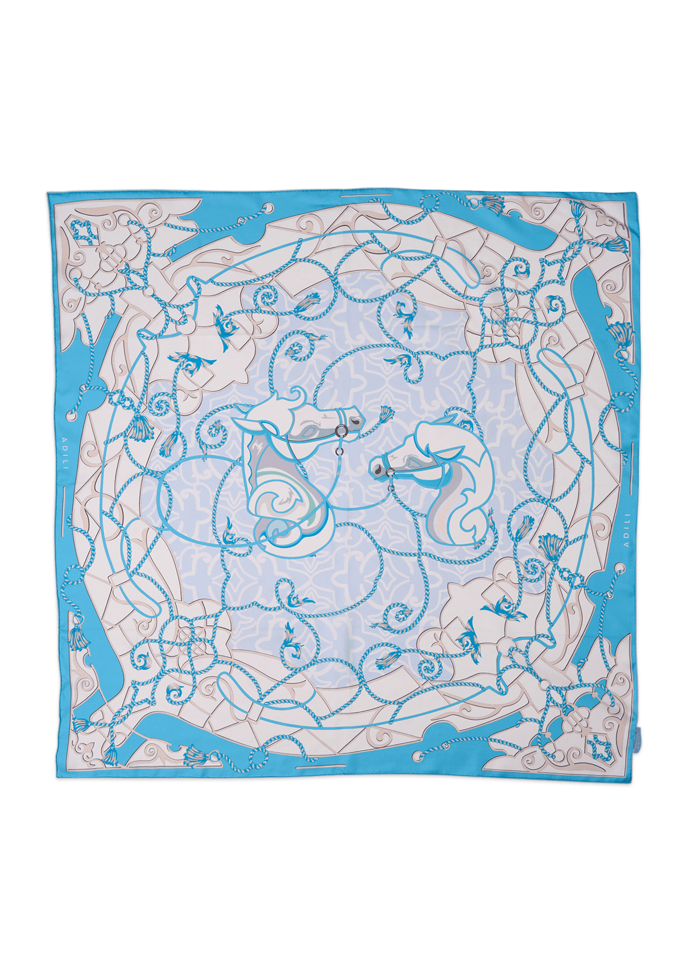 ПЛАТОК ШЕЛК ДВУХСТОРОННИЙ | 90х90 см | (325-01) "Қос тыныс"