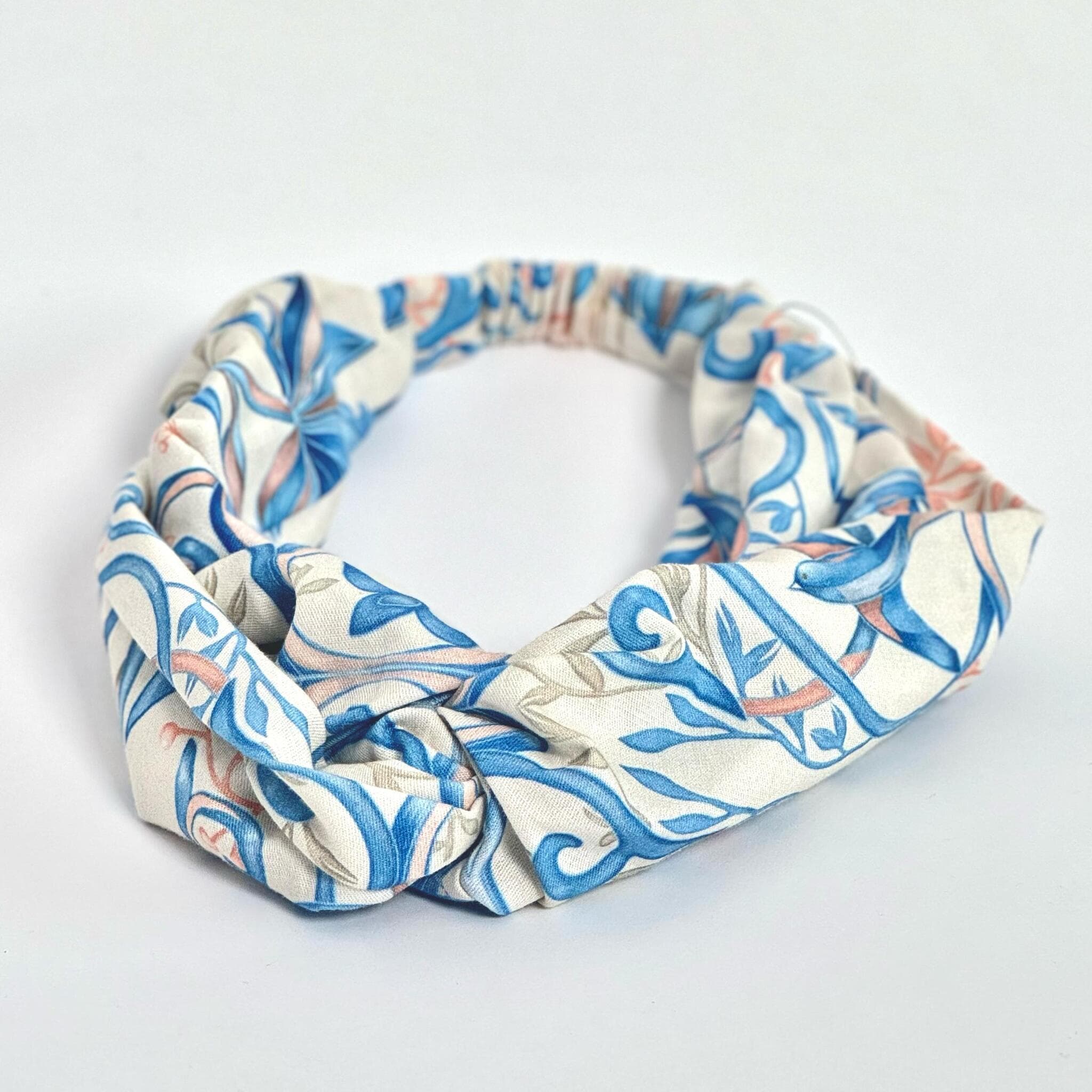 Текстильная повязка для головы на резинке, твилл-сатин